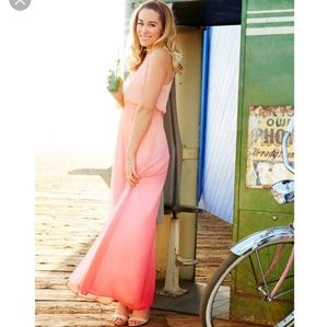 LC Lauren Conrad Dip-Dye Chiffon Maxi